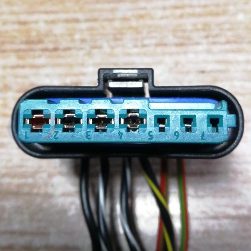 Car Connector for Mercedes-benz 166 Gasoline Pump Plug 4 Thick 2 Thin 7 Pins CT7-0009M-1