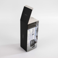 Papier d'emballage alimentaire de luxe personnalisé, laminage mat, carton coloré, boîtes cadeaux pliables pour l'emballage de bougies et de parfums, recyclé