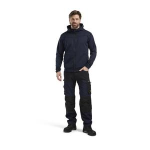 BLAKLADER - 336325268699XXL Sudadera con capucha con cremallera completa Azul marino oscuro/Negro-EAN 7330509644515 WORK HOODIES - Product Image 3