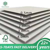 Vente en gros de feuilles de carton gris sur mesure A4 A3 A2 1000 g/m² pour l'emballage et la papeterie