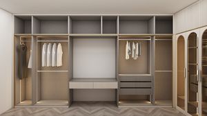 Fabrication à Guangdong, vente en gros d'armoires en bois sur mesure, armoires murales modernes pré-assemblées pour la chambre à coucher - Product Image 2