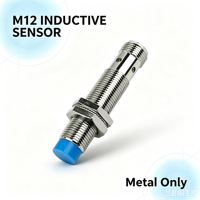 Capteur de proximité inductif M12, détection 4 mm, DC 10-30V, sortie NO, IP67, non blindé, connecteur 4 broches