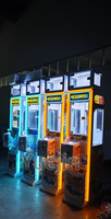 Mini machine de jeu d'arcade à grue à monnayeur, vitrine métallique pour cadeaux