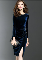 Toutes les couleurs personnalisées 95% Polyester 5% Spandex doux coréen écrasé chaîne tricoté velours pour vêtements