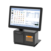 Sistema POS Taixun A1563L9 de 15.6 Pulgadas, 1920x1080, Aleación de Aluminio, Android/Windows, CPU Intel, Impresora y Escáner Integrados, para Restaurantes