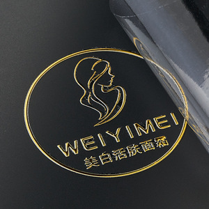 Mingcai Custom Crystal Labels Hot Stamping <b>UV</b> Transfer Waterproof Frosted Film Adhesive <b>Stickers</b> Label Packaging - Product Image 2