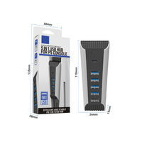 Hub USB 4-en-1 pour console PS5 Slim, adaptateur répartiteur USB-C pour PS5 Slim Digital et Drive, accessoires de jeu