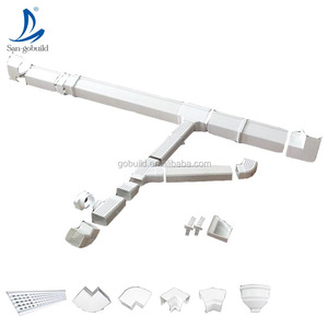 Couvre-gouttières en PVC étanches, descentes d'eau imperméables, système de gouttières d'eau de pluie pour maison avec sortie latérale - Product Image 3