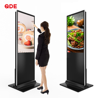 Pantallas LCD Publicitarias para Exteriores con Soporte de Piso, Reproductor de Video Vidmate, Software de Reproducción de Video, Kiosco con Pantalla Táctil, Señalización Digital