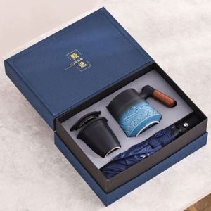 Ensemble cadeau de 3 tasses en céramique/gobelets isothermes/stylos pour la Saint-Valentin pour hommes avec logo personnalisé et impression sérigraphique - Product Image 5