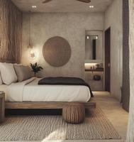 Ensemble de canapés d'hôtel en bois écologique de style Wabi-Sabi personnalisé AJJ-M585 pour salon
