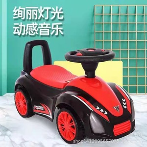 Ride On Car For Kids 1-3 Years Old Four Wheel Plastic Sit On Toy With Music Blue Color - Product Image 3