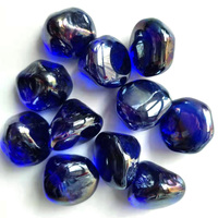 Perles de verre colorées réfléchissantes, vente en gros, verres verts,