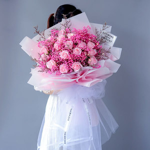 Fleurs décoratives, savon à haleine de bébé, mélange de roses, Bouquet de fleurs séchées et conservées pour mariage, <span class=keywords><strong>cadeau</strong></span> de saint-valentin, fête <span class=keywords><strong>des</strong></span> mères - Product Image 2