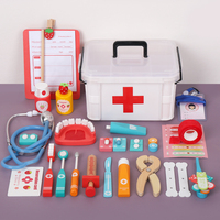 Jouets de jeu de rôle pour enfants, écologiques, doux pour la peau, jouets d'hôpital pour enfants, jeux interactifs, kits de jouets de docteur