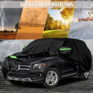 Housses de voiture imperméables pour Mercedes-Benz <span class=keywords><strong>GLB</strong></span> 2019-2025 avec fermeture éclair et bandes coupe-vent pour la protection contre la neige, la pluie et la poussière - Product Image 4
