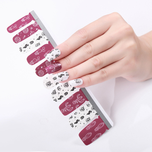 Autocollants pour ongles tendance été 2025, livraison gratuite, enveloppes complètes pour ongles, rayures, type 2D - Product Image 4