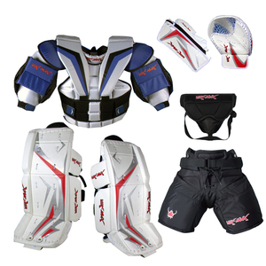 Ensemble d'équipement de protection pour gardien de but de hockey, patins à roulettes, équipement de gardien de but de hockey sur gazon, attrapeur et bloqueur - Product Image 3