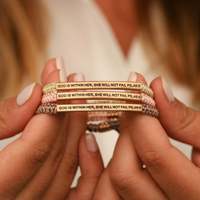 Bracelet tressé en acier inoxydable personnalisé, bracelet d'amitié, bracelet assorti personnalisé, longueur réglable