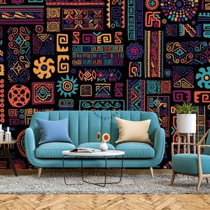 Peintures murales abstraites décoratives de <span class=keywords><strong>style</strong></span> <span class=keywords><strong>ethnique</strong></span>, <span class=keywords><strong>papier</strong></span> <span class=keywords><strong>peint</strong></span> 3D - Product Image 1