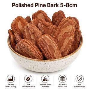 Nouvelles copeaux de bois de pin poli, 5-8 cm, grands morceaux sans éclats, pour aménagement paysager décoratif, paillis de sol et <span class=keywords><strong>allées</strong></span> extérieures - Product Image 1