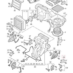 Actionneur de porte de mélange de température HVAC 5Q0907511K 2Q0907511G pour VW Tiguan Caravelle Multivan Golf <span class=keywords><strong>Audi</strong></span> Q2L A3 S3 TT 2013-2022 - Product Image 5