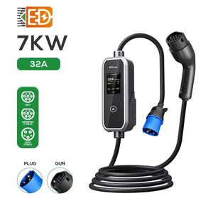 สถานีชาร์จพกพา 3.5kw 7KW แบบเร็ว พร้อมหน้าจอแสดงผล สภาพใหม่ ประเภท 1 2 Gbt รับประกัน 1 ปี ขายส่ง - Product Image 1