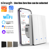 Interruptor de Pared con Control por Voz WiFi y Temporizador, Compatible con la Aplicación Tuya, Fabricante de Electrodomésticos Inteligentes para el Hogar