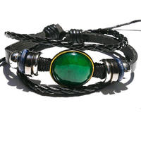 Bracelet ajustable en agate naturelle, améthyste, cristal de guérison, cabochon, œil de tigre, options DIY durables, Chine