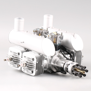 DLE120-T4 Fixed Wing <b>Gasoline</b> 120CC Displacement Model Aircraft Engine, Four Cylinder Two-Stroke Aviation Naturally Air-Cooled - Product Image 4