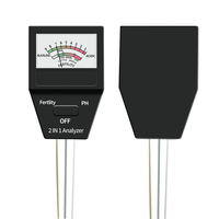 Testeur de fertilité du sol 2 en 1 avec 3 sondes, testeur de sol ABS, fournitures de jardinage, adapté pour la maison, le jardin, la pelouse, la ferme, l'intérieur et l'extérieur