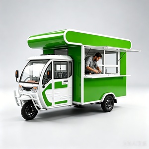 Carrito de Comida Móvil con Cocina Completa y Sistema de Energía Eléctrica para <span class=keywords><strong>la</strong></span> Preparación de Hot Dogs, Hamburguesas y Bocadillos - Product Image 1