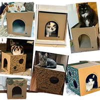 Cartons interactifs ondulés Offre Spéciale de Chambre de boîte de Scratcher de chat