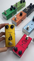 Durable Metal Electric Bass Guitar Effects Processor Pedal with Knob Control Coated Finish for Stringed Instruments Stompboxes