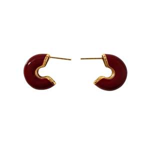 Pendientes de Moda con Cristales, Acero Inoxidable 316L, Baño de Oro PVD, Resistentes al Rojo, Sostenibles - Product Image 1