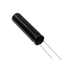 Condensateur à traversée de canal, à montage radial, en aluminium, 100 µF, 20 %, 250 V, UCS2E101MND9, 100 µF - Product Image 1