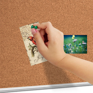 Foska Bạc khung nhôm bảng tin corkboard với móc treo di động cho ghim tài liệu Ghi Chú Hình ảnh nhắc nhở - Product Image 4