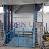 Pour MORN ascenseur de marchandises hydraulique sur mesure 300kg-5000kg ascenseur de fret mural pour entrepôt nouveau Rail de guidage d'ascenseur de cargaison