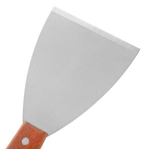 Spatule biseautée en acier inoxydable avec manche en bois, outil de cuisson, spatule pour barbecue, spatule pour gâteaux, spatule pour frire - Product Image 3