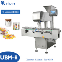 Machine de comptage automatique de capsules de mise en bouteille à haute précision à 8 canaux Ubm-8