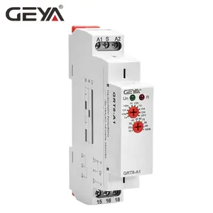 Geya GRT8-A Power On Delay Tijd 16A 1Spdt Of 2Spdt Vertraging Veiligheid Relais 240V 12V dc Relais