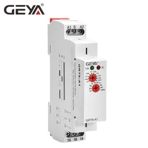 Safety Relay GEYA GRT8-A Power On Delay Time 16A 1SPDT OR 2SPDT Time Delay Safety Relay 240v 12V DC RELAY