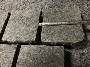 Sami stone 100x100mm X30mm Flamed Modern <span class=keywords><strong>Black</strong></span> <span class=keywords><strong>Granite</strong></span> Kopfstein pflaster - Product Image 4