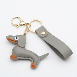 In Stock Schnauzer cane Pu In pelle portachiavi accessori portachiavi peluche portachiavi - Product Image 6