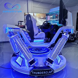 Infinity, nuevo producto, simulador de carreras, tres pantallas, 6 Dof, simulador de coche de seis ejes, 3 pantallas, coche de carreras para Parque de Atracciones - Product Image 2