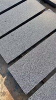 Carrelage en granit naturel moderne G654, gris foncé flammé, écologique, pour la décoration des escaliers