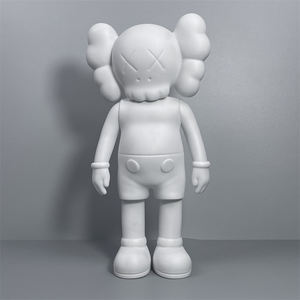 2025 gran oferta oso DIY blanco BrickBear vinilo Material pintura fluida verter figura oso escultura para niños y adultos artesanías - Product Image 4
