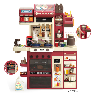 Set da <span class=keywords><strong>Cucina</strong></span> e Gioco Alimentare Multifunzione in Plastica ABS per Bambini, Gioco di Ruolo Chef con Luci e Spray, <span class=keywords><strong>Prima</strong></span> <span class=keywords><strong>Cucina</strong></span> Giocattolo per Bambine - Product Image 1