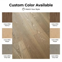 Plancher en bois d'ingénierie en chêne blanc français de 10 pouces de large, sur mesure, pour usage intérieur et extérieur, service OEM, design en chevrons
