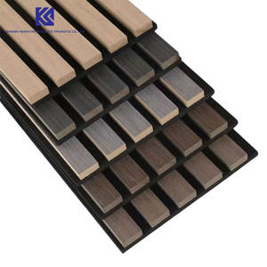 Akupanel แผ่นไม้อะคูสติกแผ่นไม้อัดแผ่นผนังอะคูสติกโพลีเอสเตอร์สำหรับห้องนอนและโรงแรมเก็บเสียง - Product Image 2
